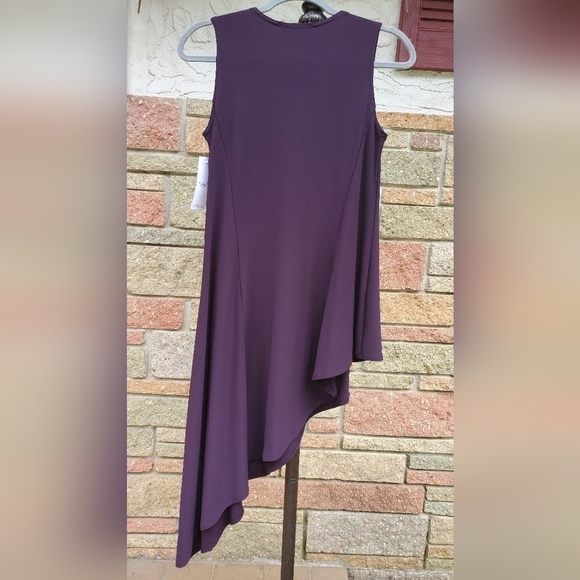 Sympli Go To Low Black Stretch purple women's Knit Tunic Top Size 6 - Picture 9 of 9